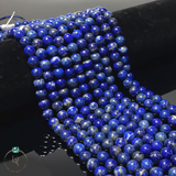 Natural Lapis Lazuli Round Beads String