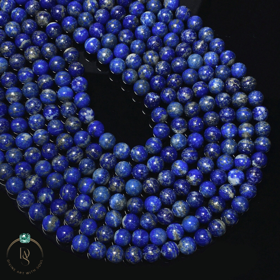 Natural Lapis Lazuli Round Beads String