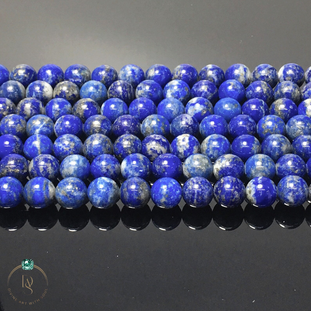 Natural Lapis Lazuli Round Beads String