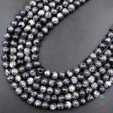 Natural Larvikite Round Beads String