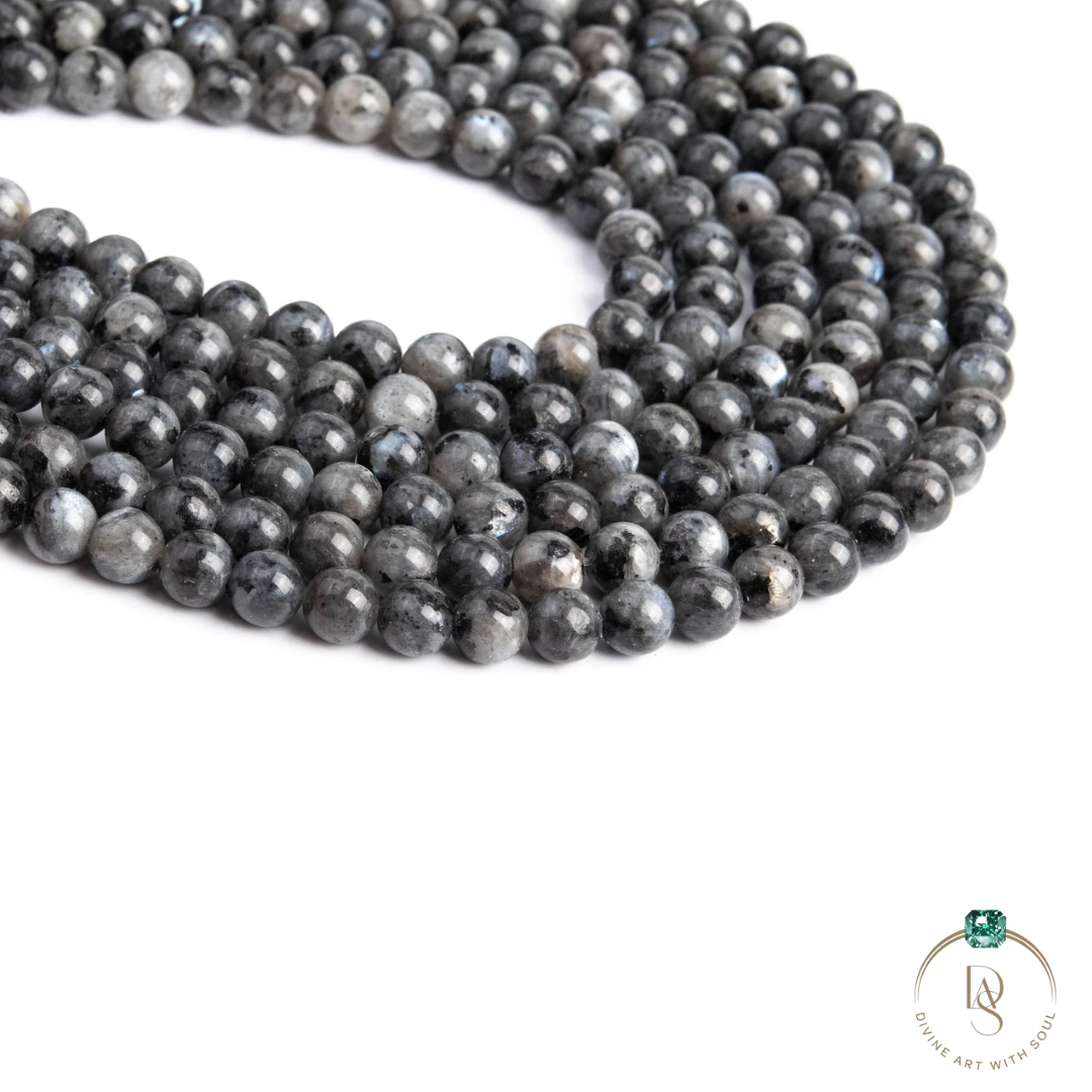 Natural Larvikite Round Beads String