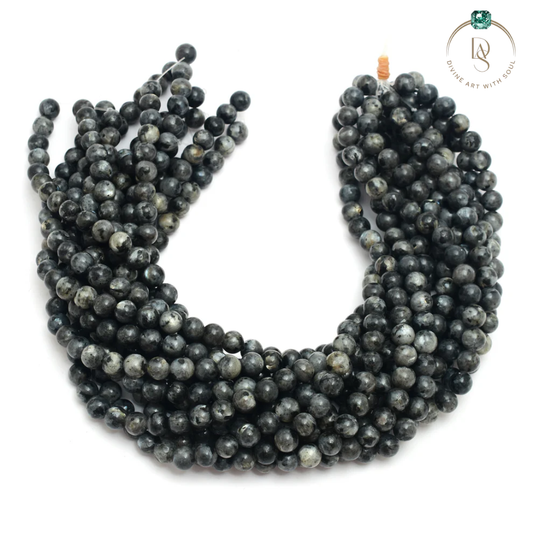 Natural Larvikite Round Beads String