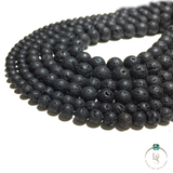 Natural Lava Round Beads String