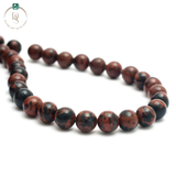 Natural Mahogany Jasper Round Beads String