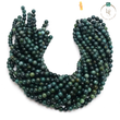 Natural Moss Agate Round Beads String