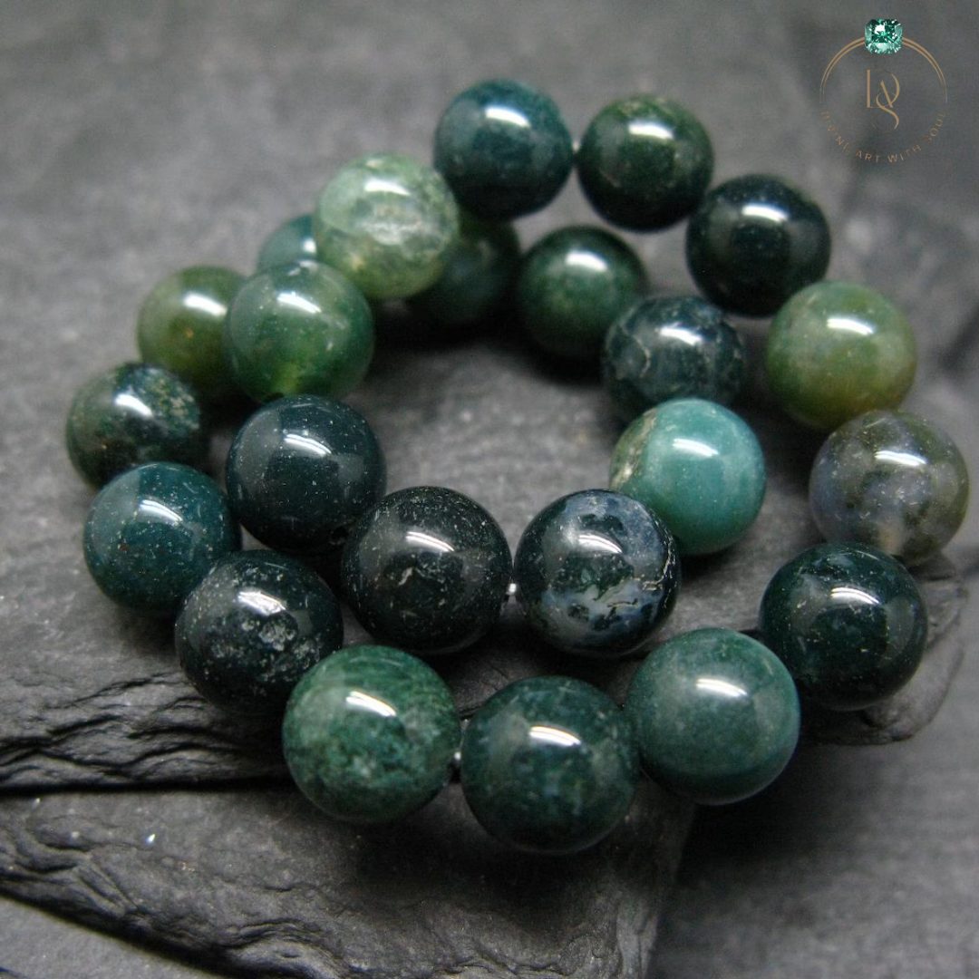 Natural Moss Agate Bracelet