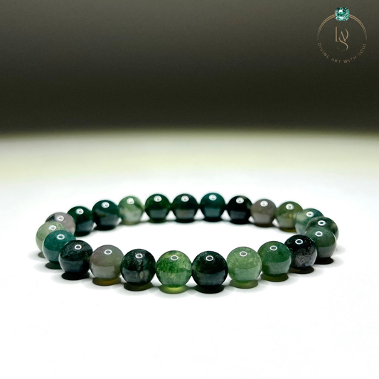 Natural Moss Agate Bracelet