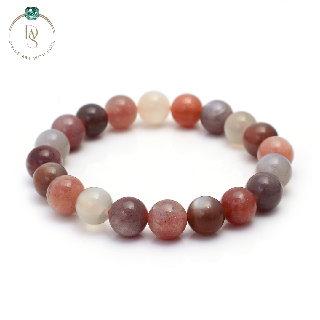 Natural Multi Moonstone Bracelet