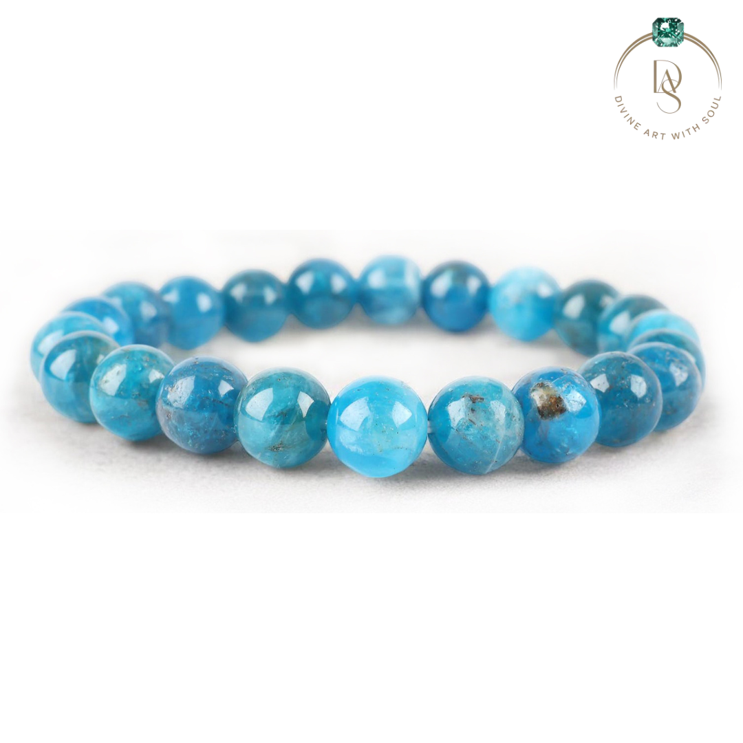 Natural Neon Apatite Bracelet