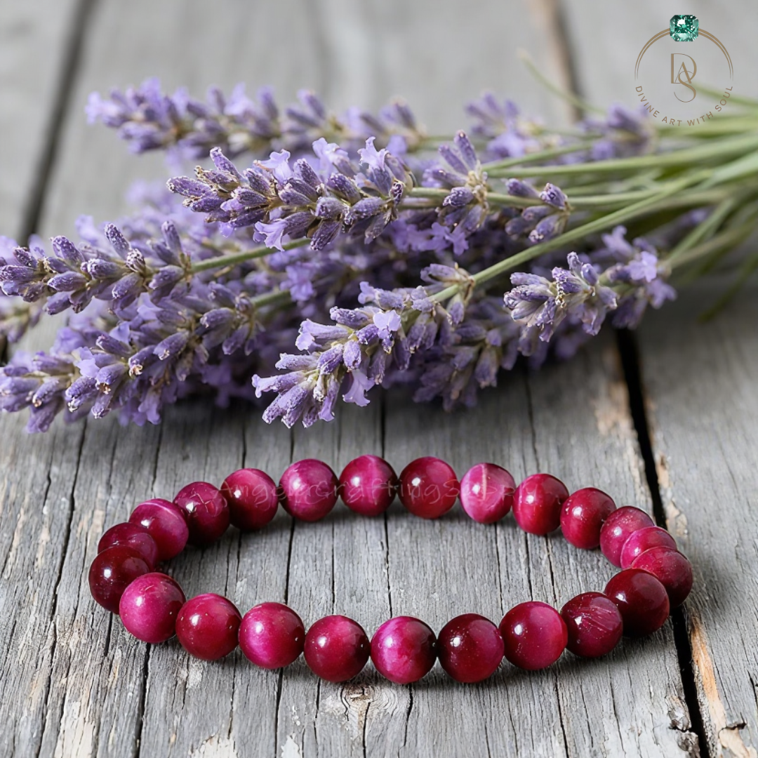 Natural Pink Tiger Eye Bracelet