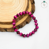 Natural Pink Tiger Eye Bracelet