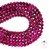 Natural Pink Tiger Eye Round Beads String