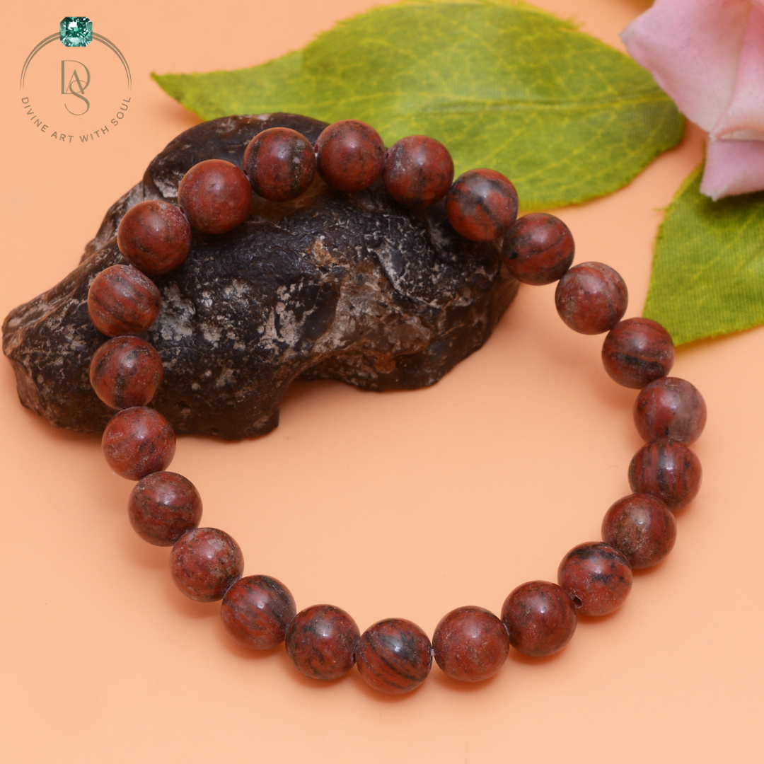 Natural Red Jasper Bracelet