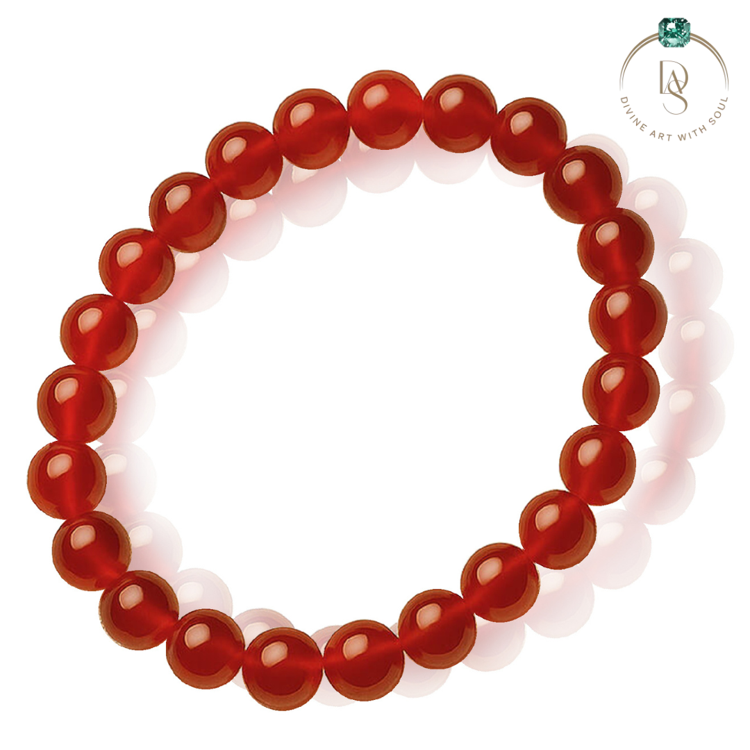 Natural Red Onyx Bracelet