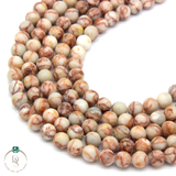 Natural Red Picasso Jasper Round Beads String