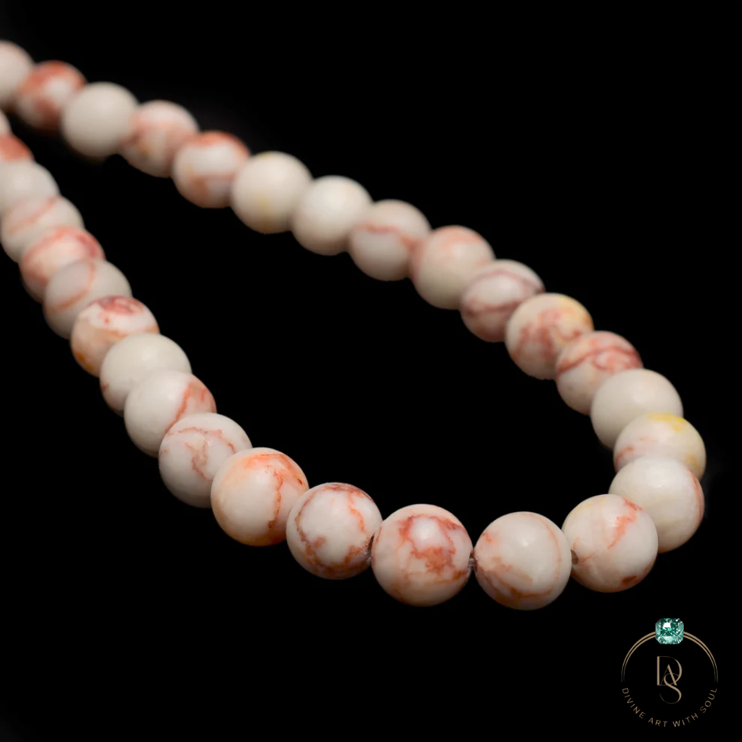 Natural Red Picasso Jasper Round Beads String