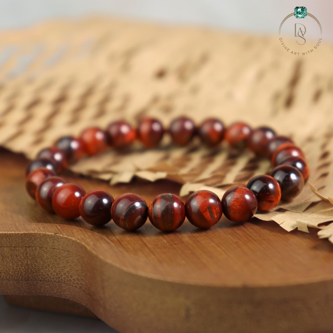 Natural Red Tiger Eye Bracelet