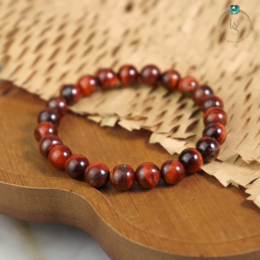 Natural Red Tiger Eye Bracelet