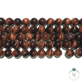 Natural Red Tiger Eye Round Beads String
