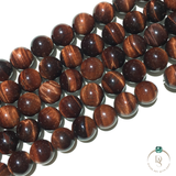 Natural Red Tiger Eye Round Beads String
