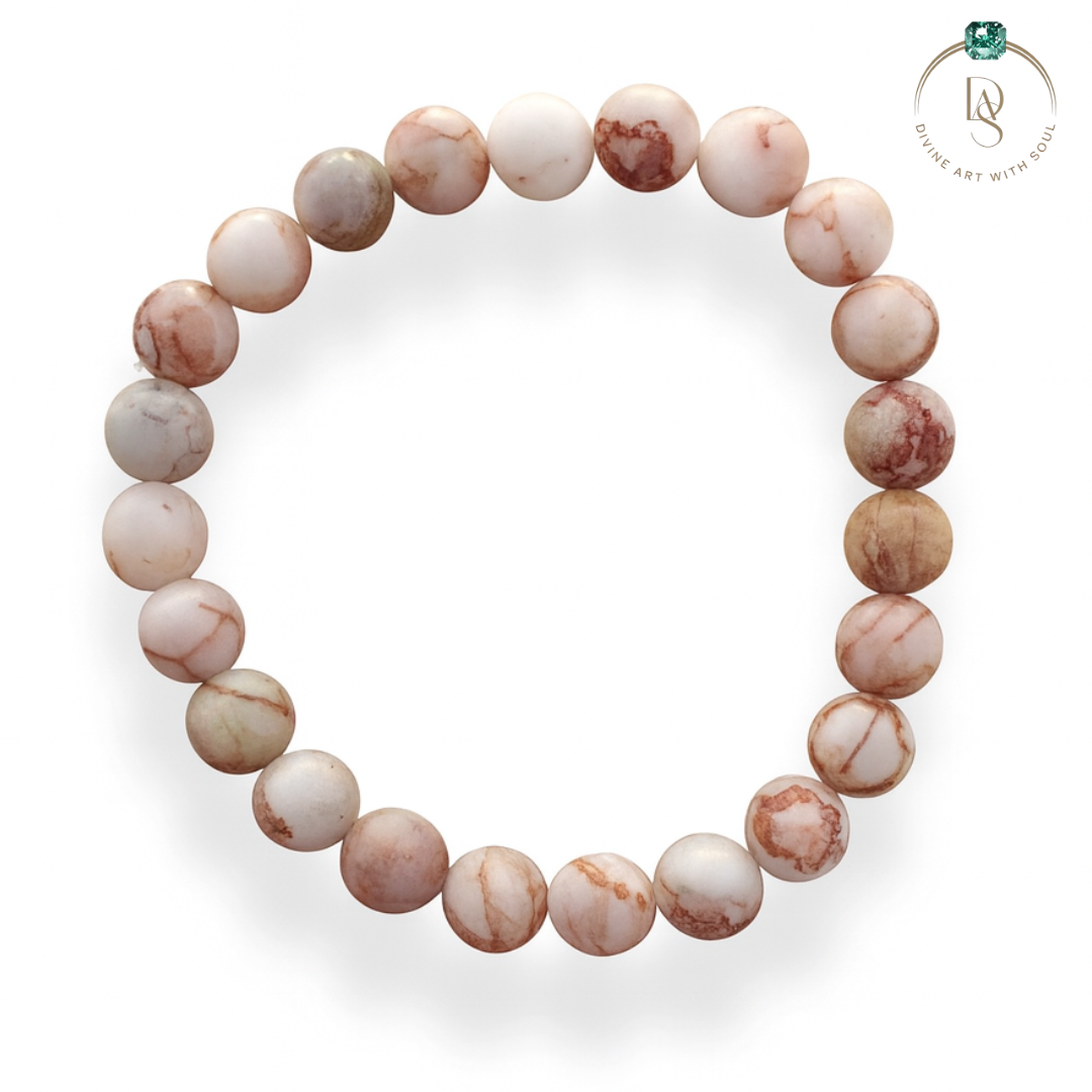 Natural Red Picasso Jasper Bracelet