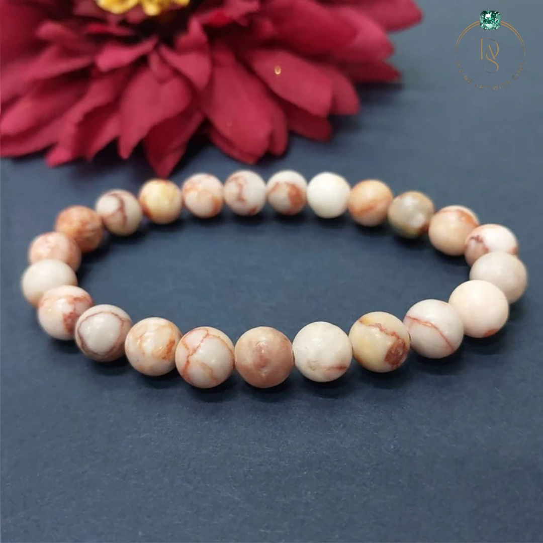 Natural Red Picasso Jasper Bracelet