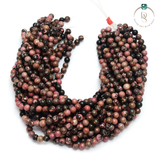 Natural Rhodonite Round Beads String