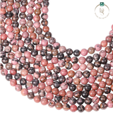 Natural Rhodonite Round Beads String