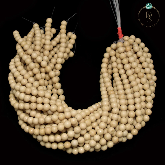 Natural Riverstone Round Beads String