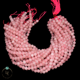 Natural Rose Quartz Round Beads String