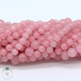 Natural Rose Quartz Round Beads String