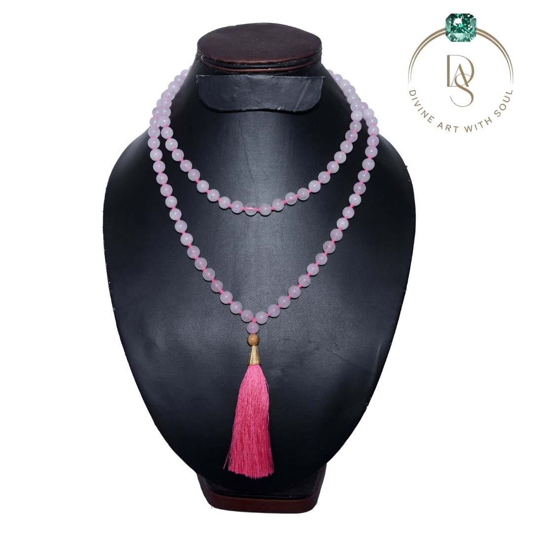 Natural Rose Quartz Mala
