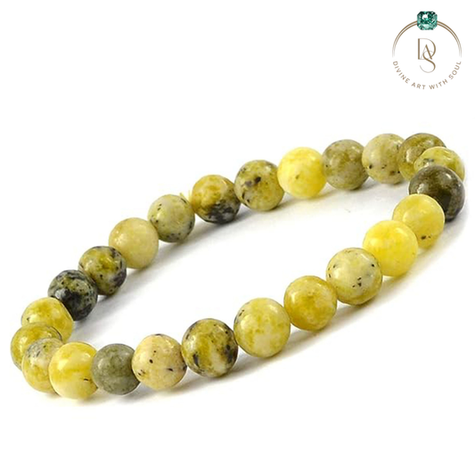 Natural Lizardite Serpentine Bracelet