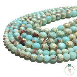 Natural Sediment Imperial Jasper Round Beads String