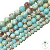 Natural Sediment Imperial Jasper Round Beads String