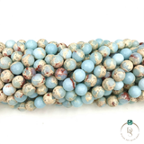 Natural Sediment Imperial Jasper Round Beads String