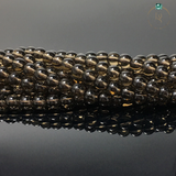Natural Smoky Quartz Round Beads String