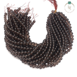 Natural Smoky Quartz Round Beads String