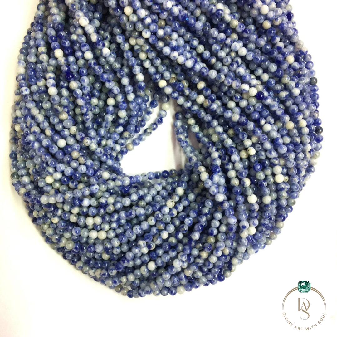 Natural Sodalite Round Beads String