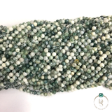 Natural Tree Agate Round Beads String