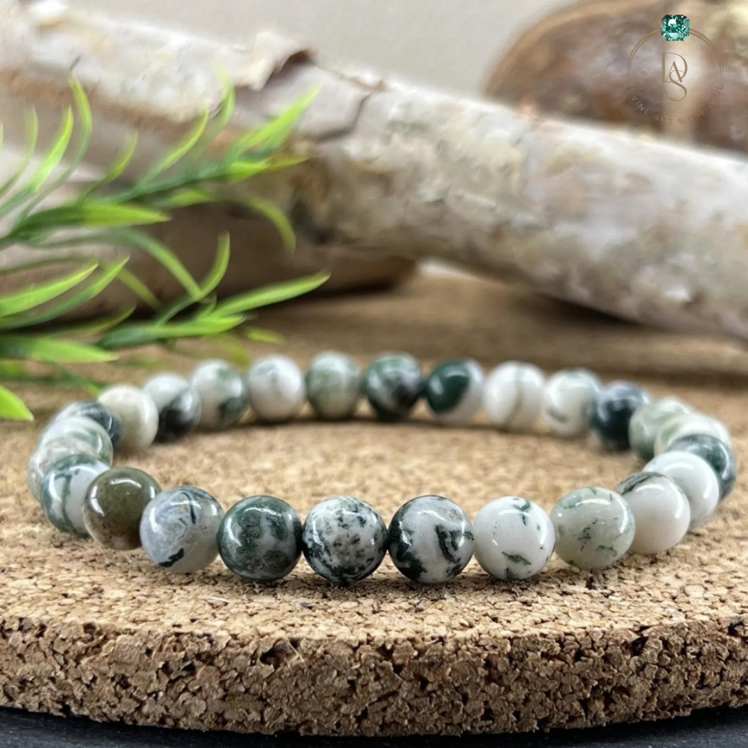 Natural Tree Agate Bracelet