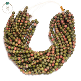 Natural Unakite Round Beads String