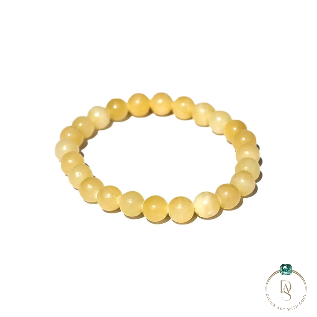 Natural Yellow Calcite Bracelet