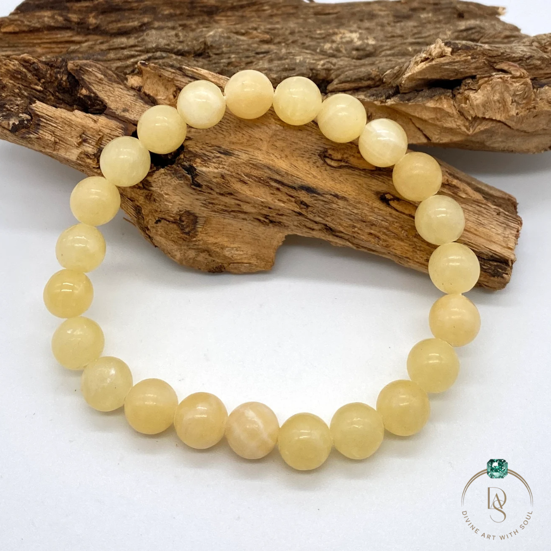Natural Yellow Calcite Bracelet