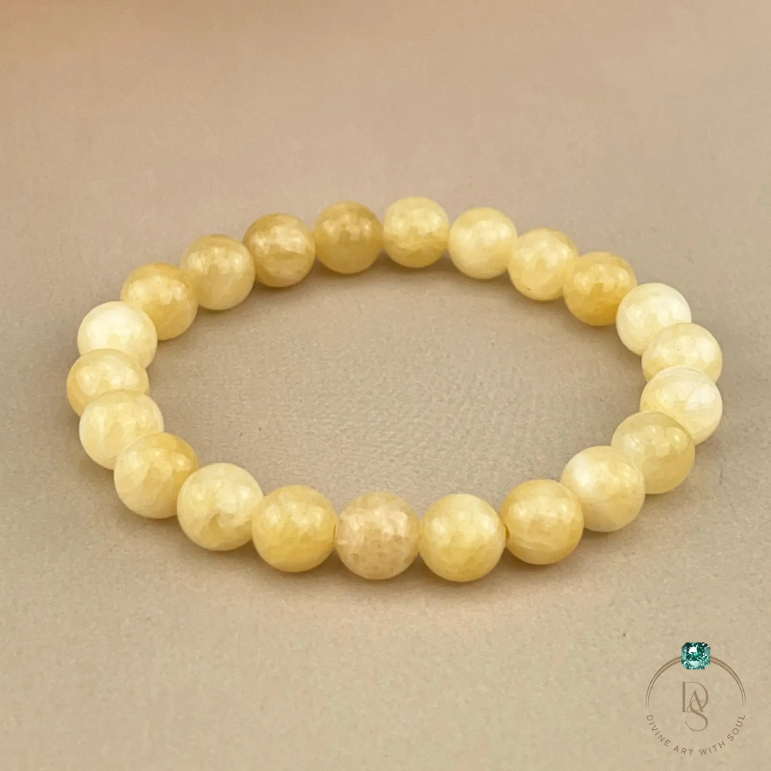 Natural Yellow Calcite Bracelet