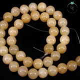 Natural Yellow Calcite Round Beads String